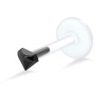 Diamond Shaped Labrets Piercing with PTFE LA-362